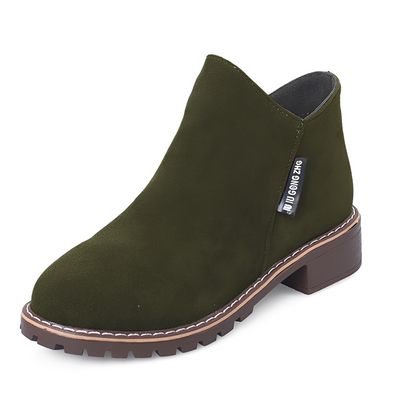 Chantelle - Elegante Botine din Piele Întoarsă pentru Femei