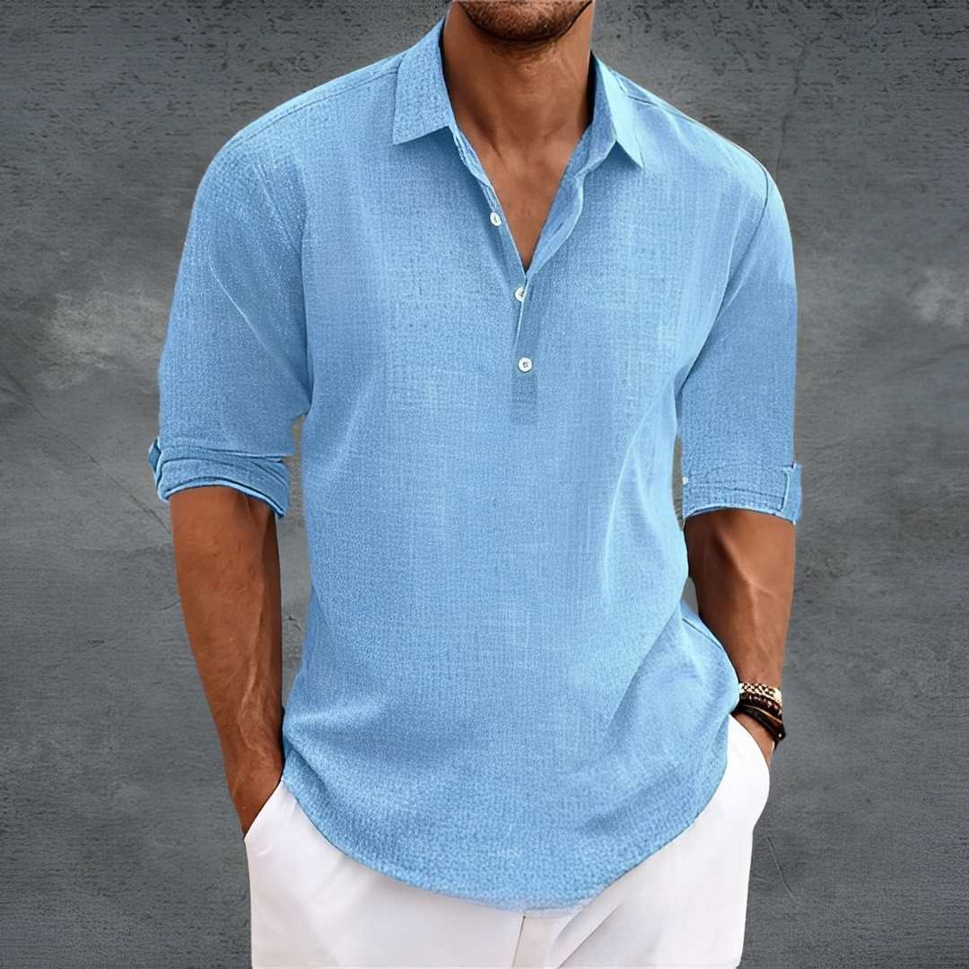 Nathanaël - Cămașă clasică bărbătească cu mâneci lungi