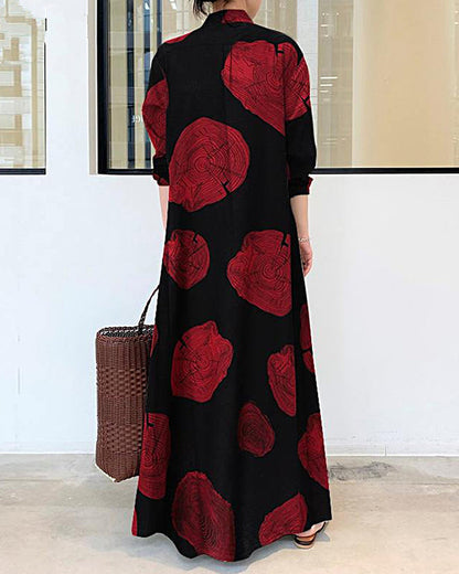 SunlitSerenity - Rochie Maxi din In