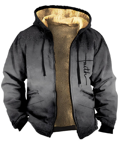 Mervin - Jachetă din catifea cu glugă pentru bărbați