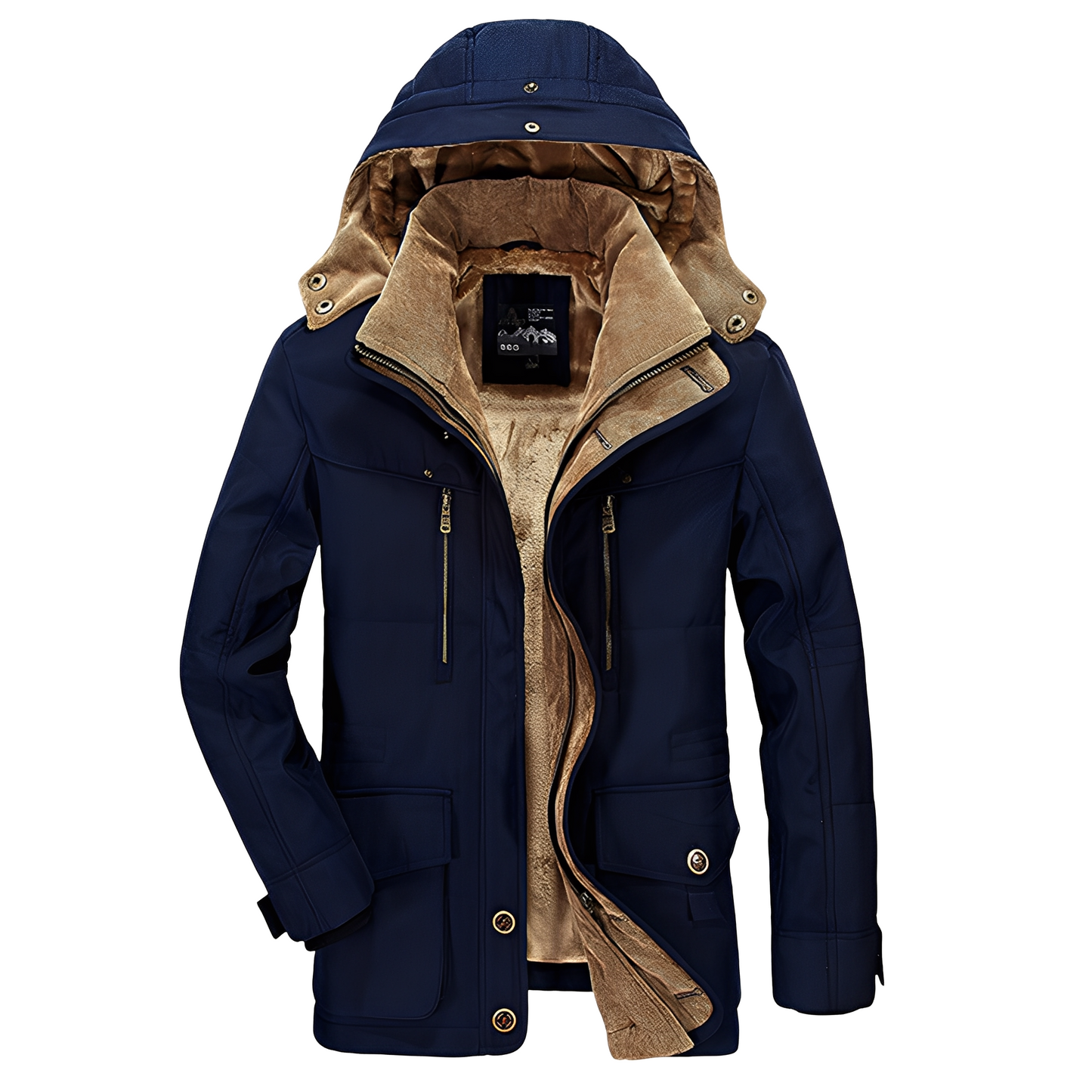 Tyrone - Jachetă groasă, caldă cu glugă pentru bărbați