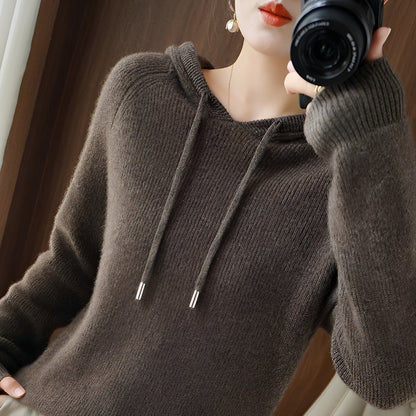 Bonnie - Hanorac stilat din tricot de lână pentru femei