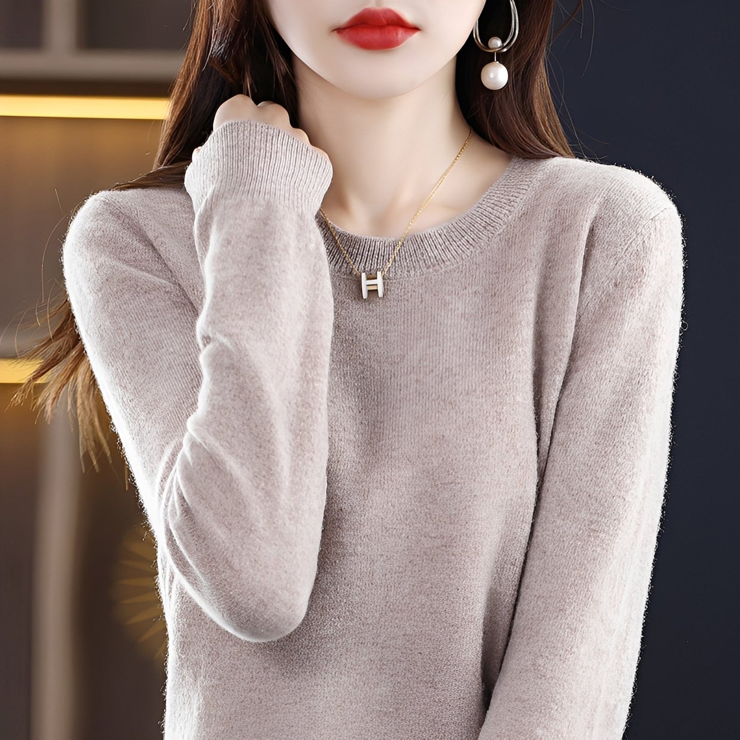 Julia - Elegant, pulover de lână cu croială îngustă pentru femei