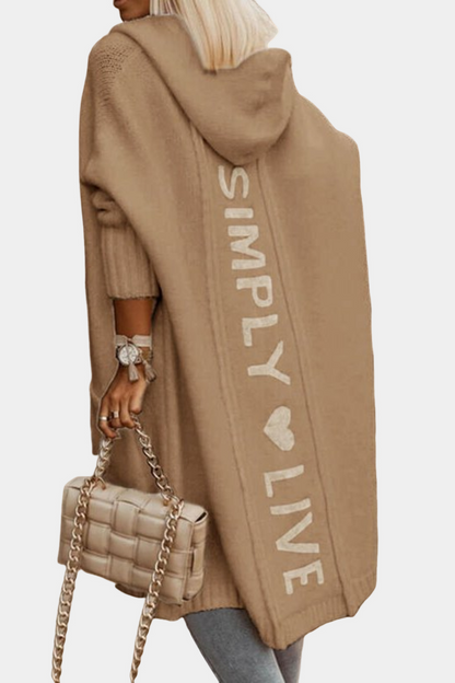 Melyssa - Lejeră, largă, cardigan tricotată pentru femei