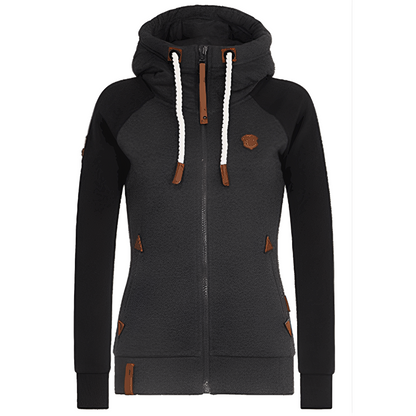 Elinor - Hanorac confortabil cu fermoar pentru femei