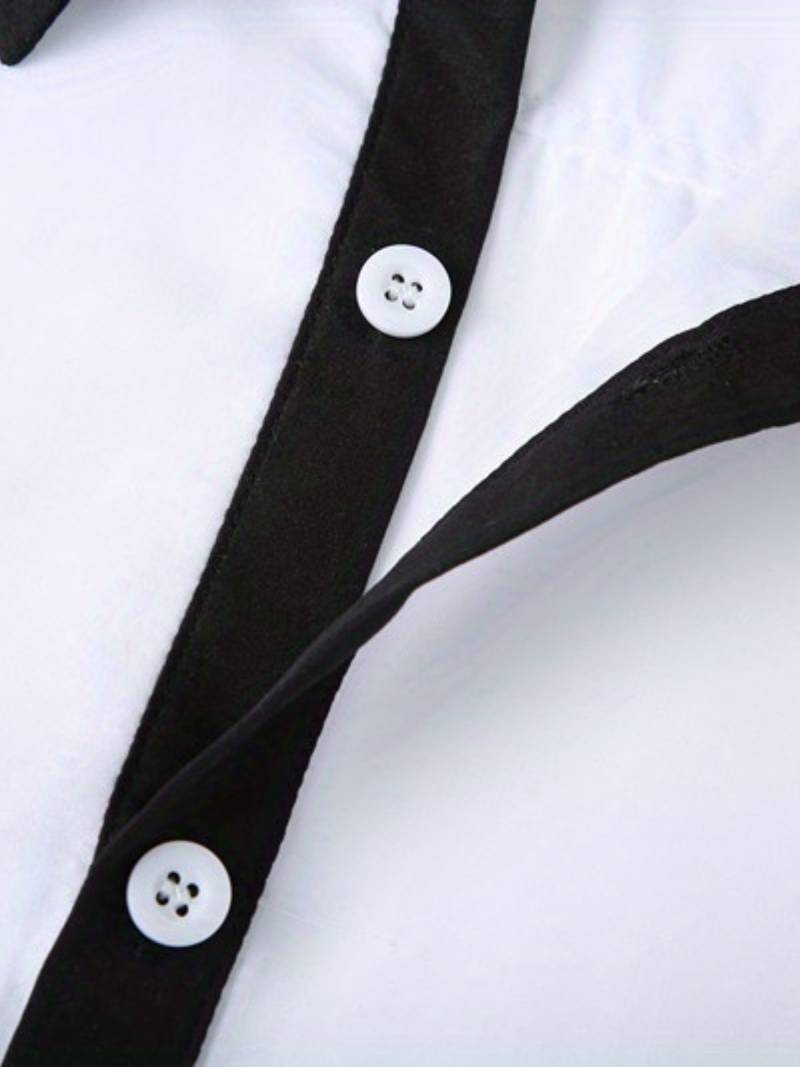 Tonie – Cămașă Elegantă cu Contrast cu Croială Modernă