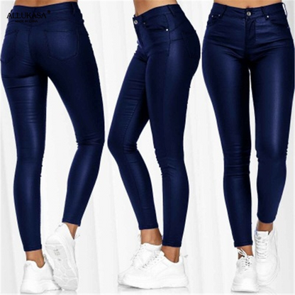 Dina – Pantaloni din piele elastică