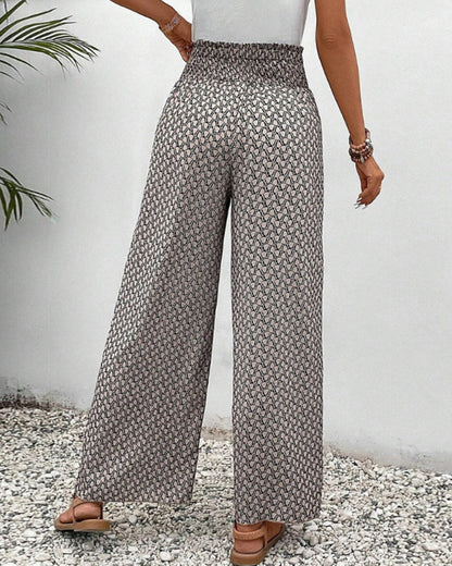 Sapphira - Pantaloni damă cu model grafic