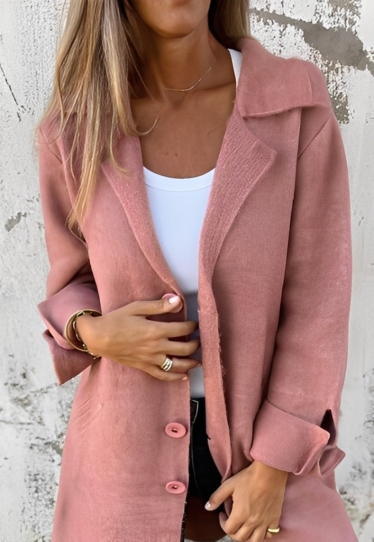 Izabelle - Lejer lung cardigan tricotat pentru femei