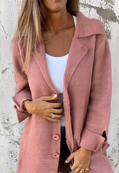 Izabelle - Lejer lung cardigan tricotat pentru femei