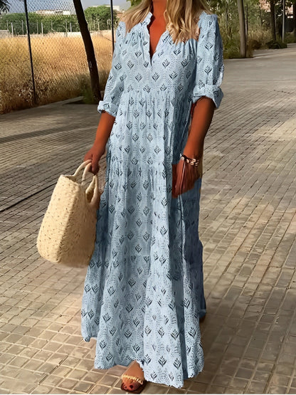 Ryanne - Rochie Maxi Vintage pentru Femei