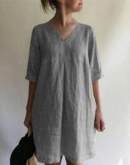 Mizzy - Rochie Versatilă din Bumbac și In pentru Vară