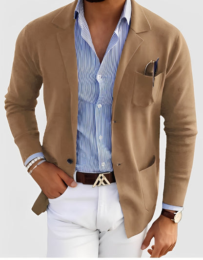 Giffard - Elegantă jachetă de lână cu dublu rând de nasturi pentru bărbați