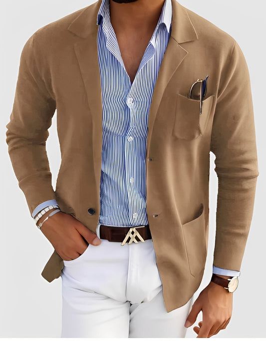 Giffard - Elegantă jachetă de lână cu dublu rând de nasturi pentru bărbați