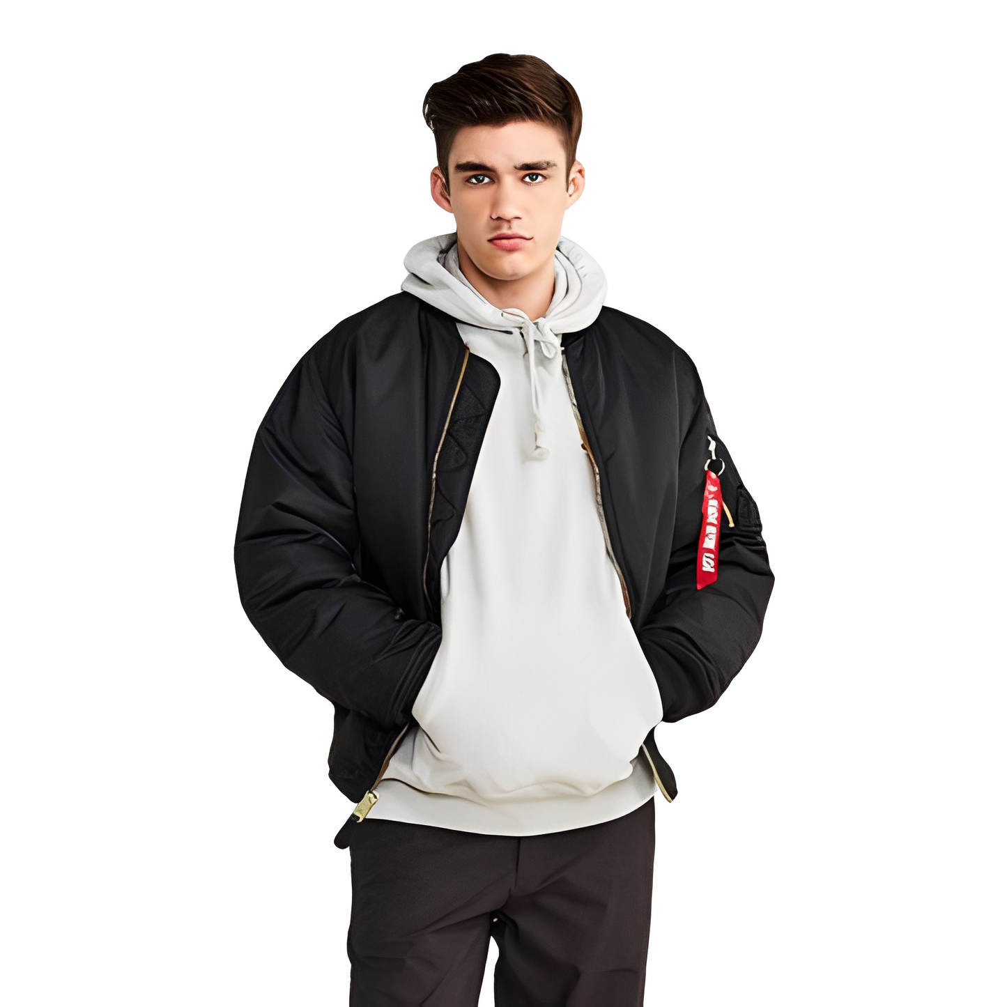 Norbert - Jachetă bomber retro cu căptușeală pentru bărbați