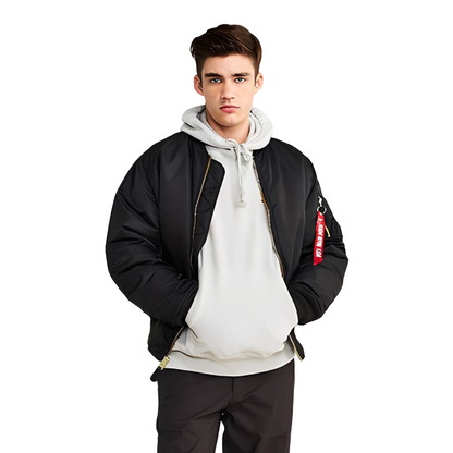 Norbert - Jachetă bomber retro cu căptușeală pentru bărbați