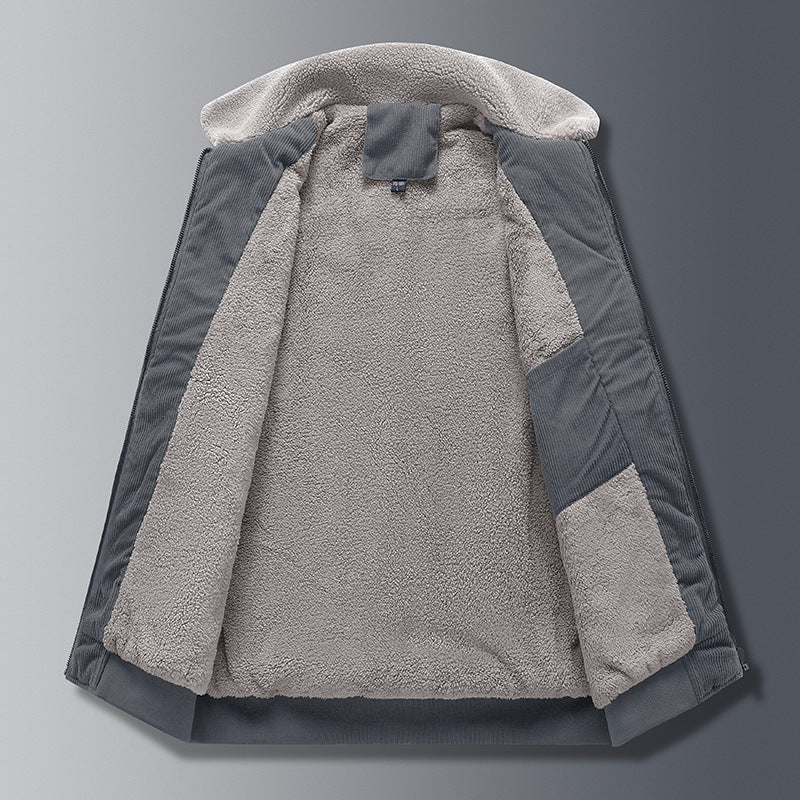 Justin - Jachetă retro din cord gros pentru bărbați