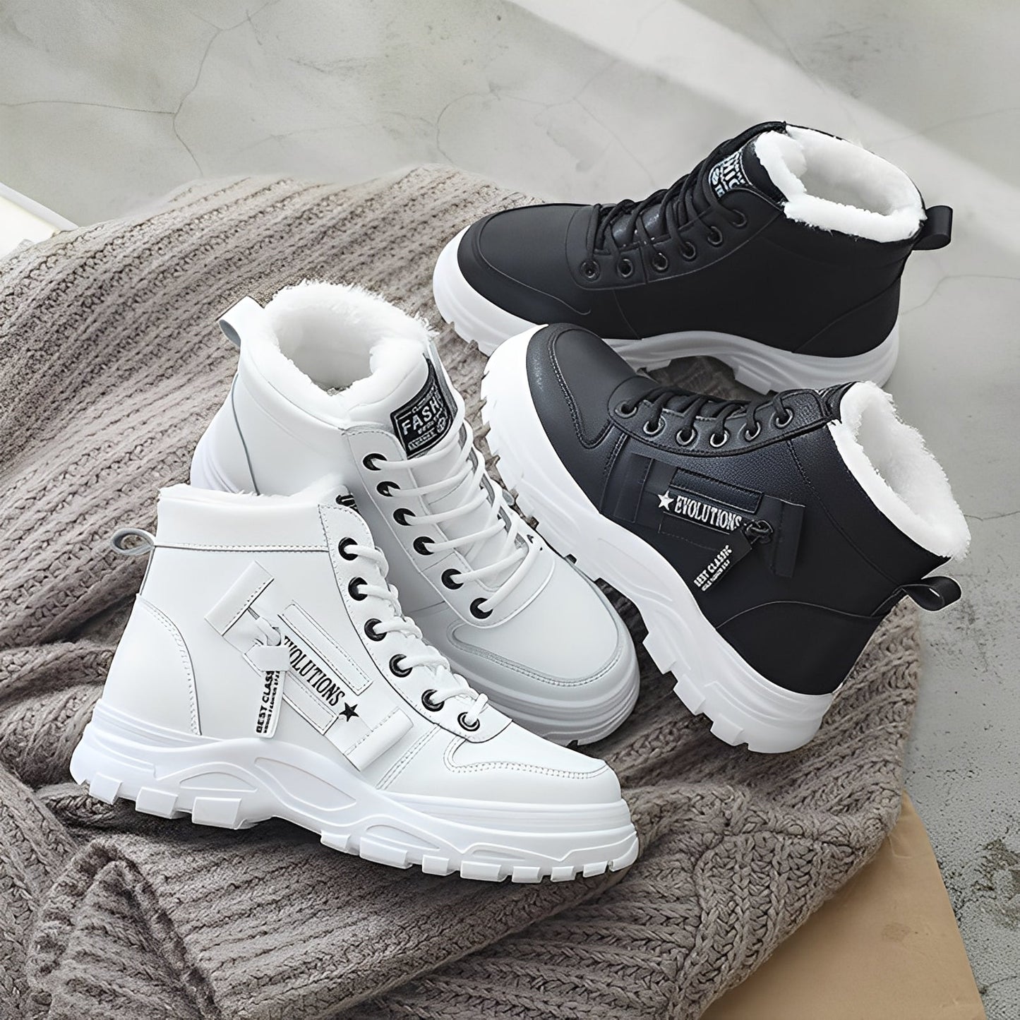 Jazmine - Stiluri elegante cizme de pluș pentru femei