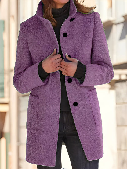 Michele - Manta de lână rezistentă la vânt pentru femei