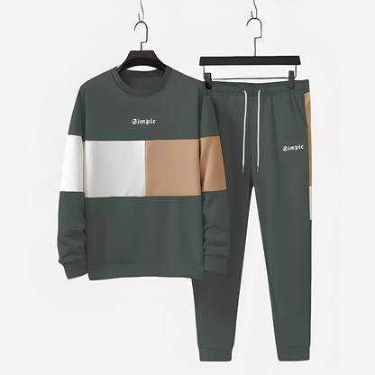 Charlton - Set sportiv elegant pentru bărbați cu design în blocuri de culoare