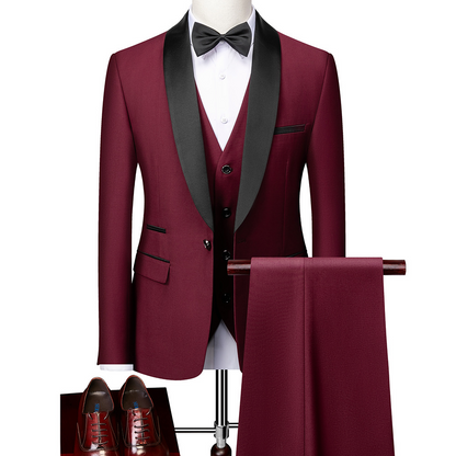 Jerald - Set costum lejer 3 piese pentru bărbați