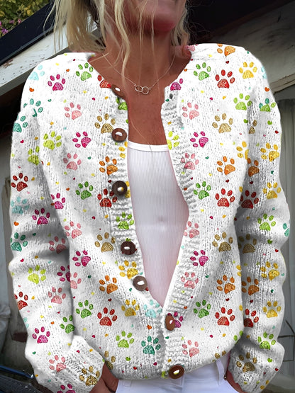 Kandace - Cardigan stilat cu model floral pentru femei