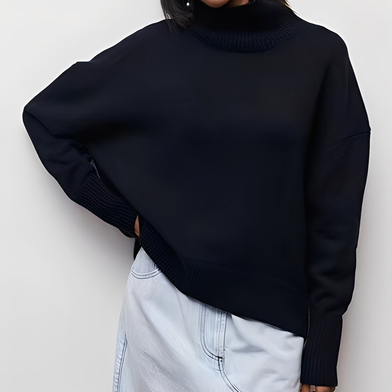 Sharon - Pulover lejer ?i casual pentru femei