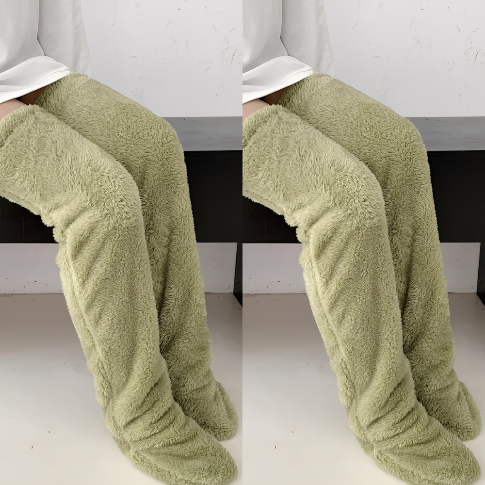 Camellia - Șosete de iarnă calde, peste genunchi, pentru femei