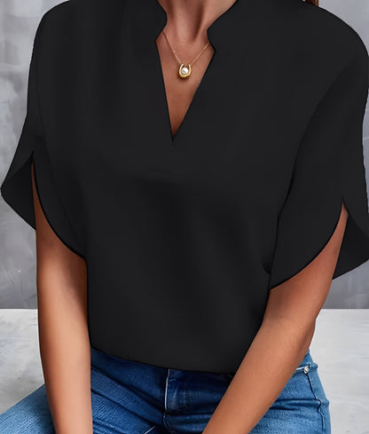 Chantelle - Bluza simplă cu decolteu în V pentru femei