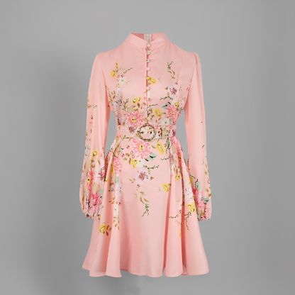 Debra - Rochie mini stilată cu nasturi pentru femei