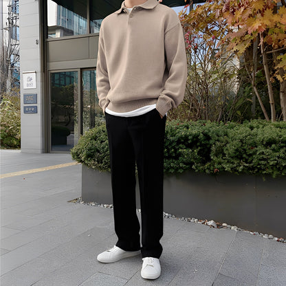 Bernard - tricou polo cu mânecă lungă pentru bărbați