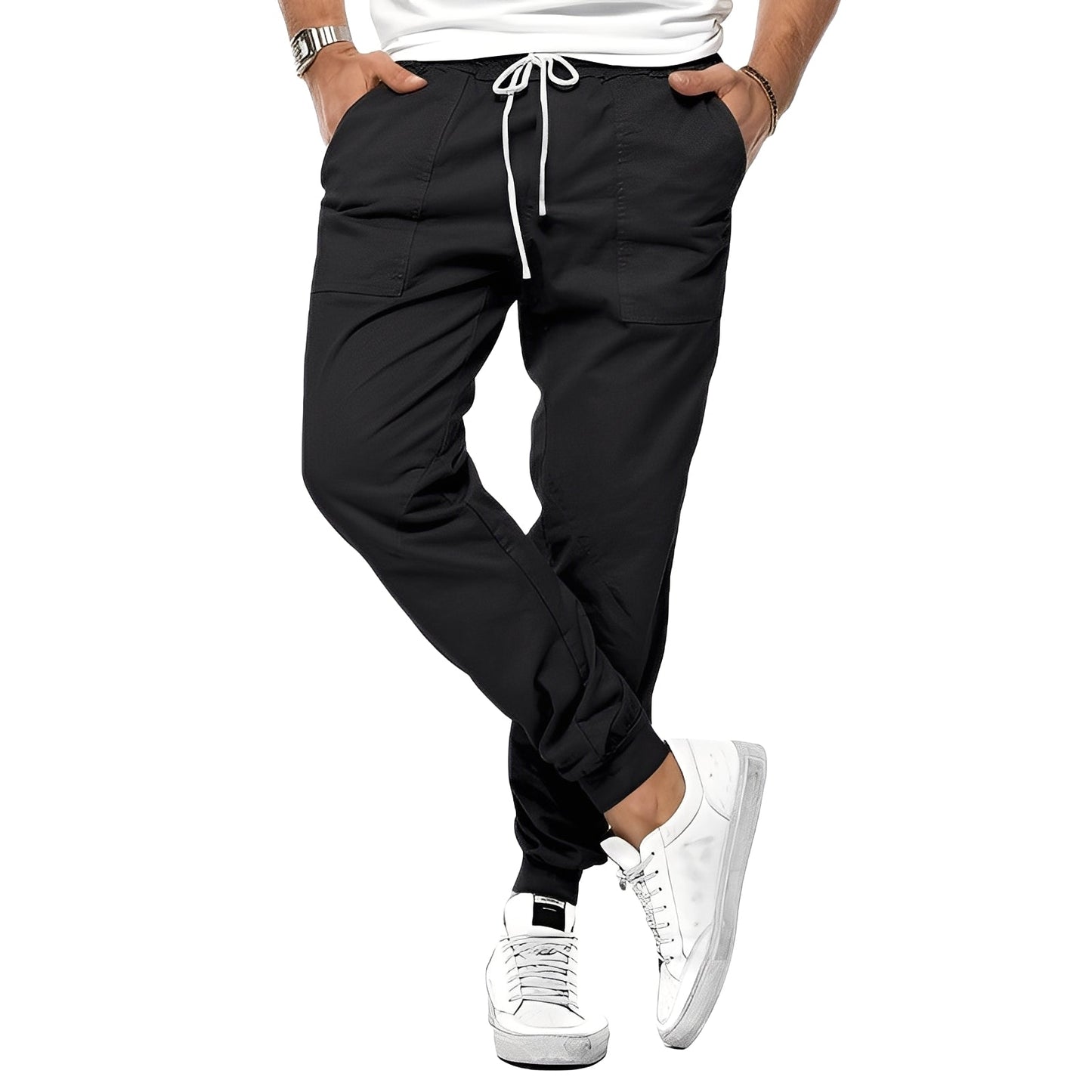 Cooper - Pantaloni sport eleganți cu stretch pentru bărbați