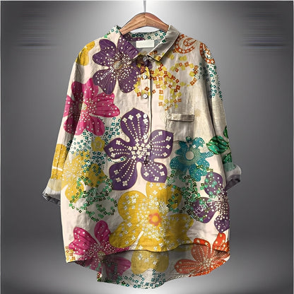 Garance - Cămașă tradițională cu mâneci lungi pentru femei