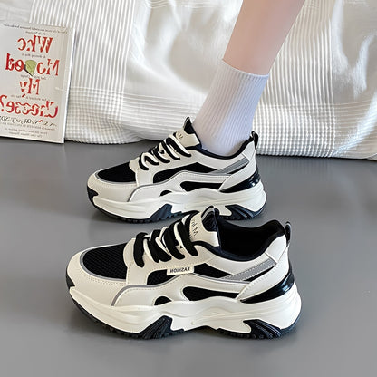 Sophie - Sneaker stilati cu talon gros pentru dame