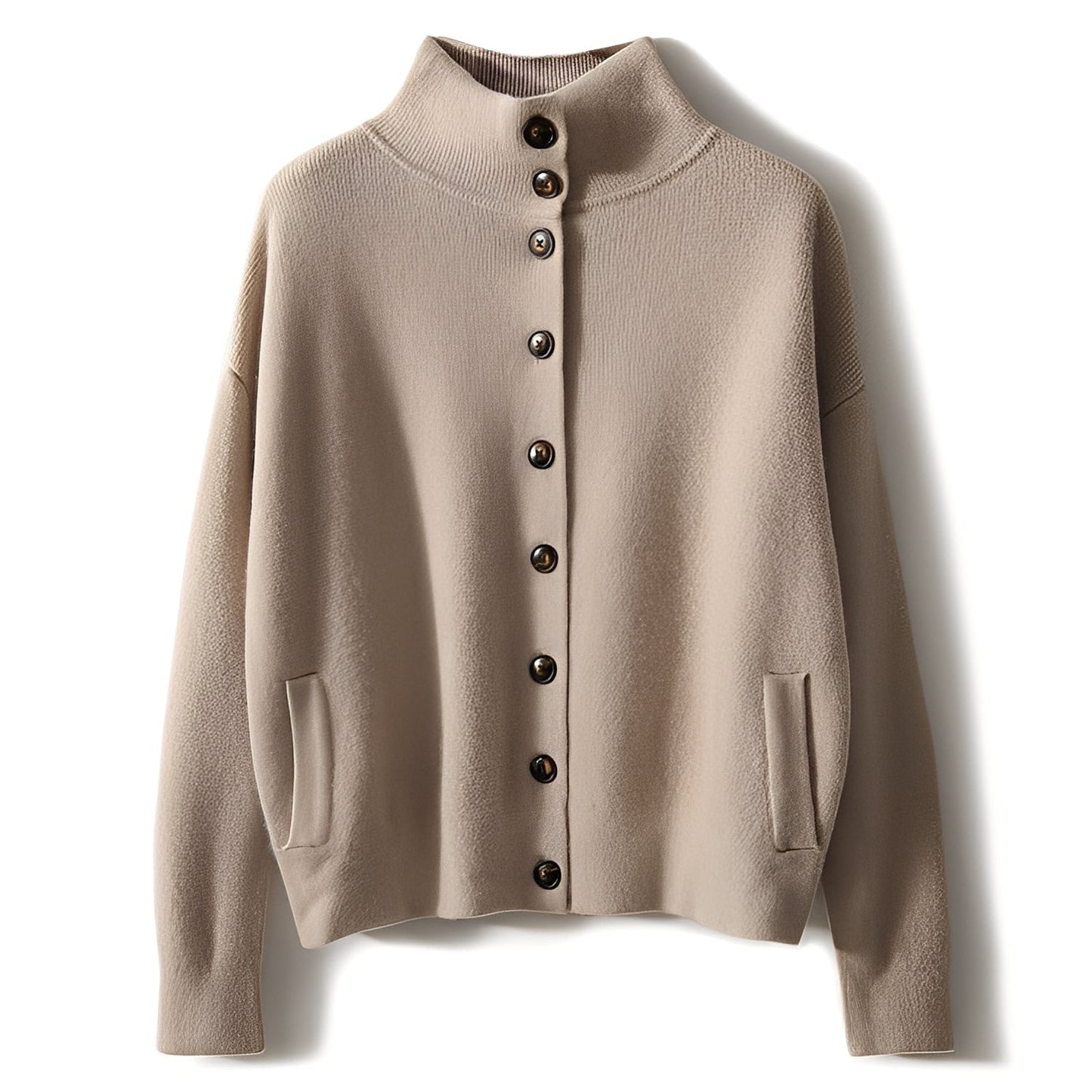 Evelynn - Pulover tricotat elegant cu guler înalt pentru femei