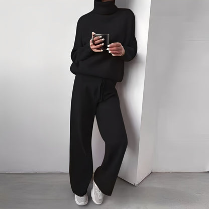 Kimberlee - Set simplu cu guler înalt pentru femei