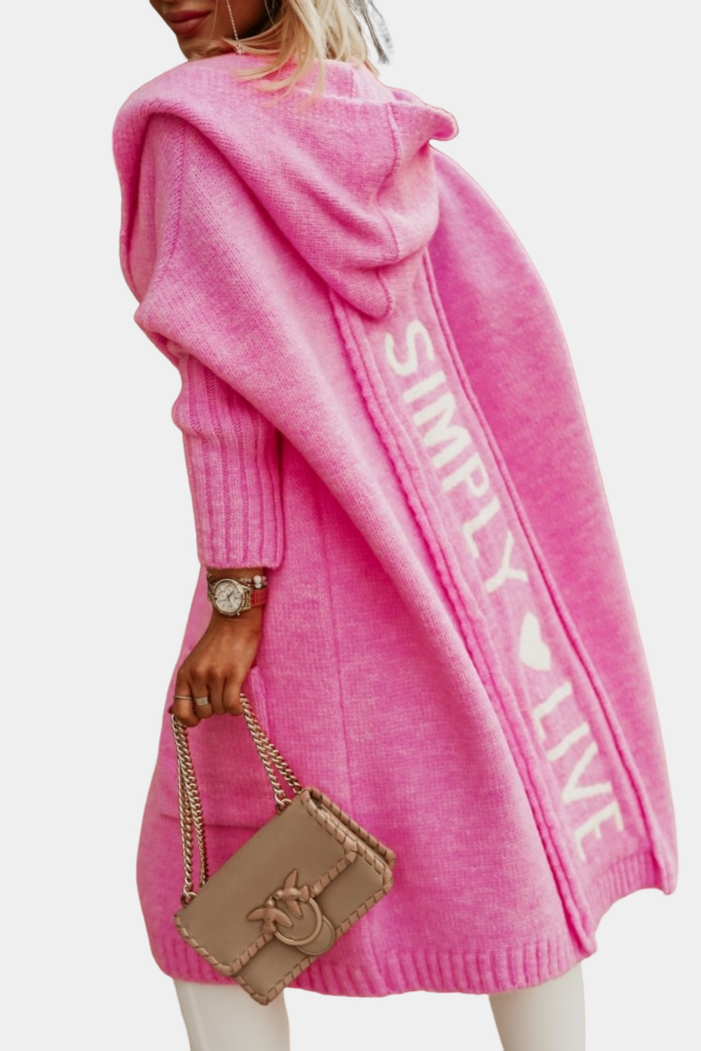 Melyssa - Lejeră, largă, cardigan tricotată pentru femei