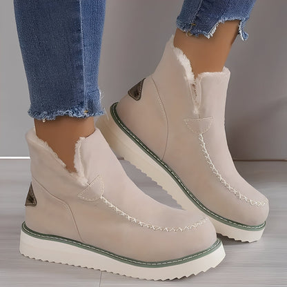 Ashlee - Cizme de iarnă calde cu toc ascuns pentru femei