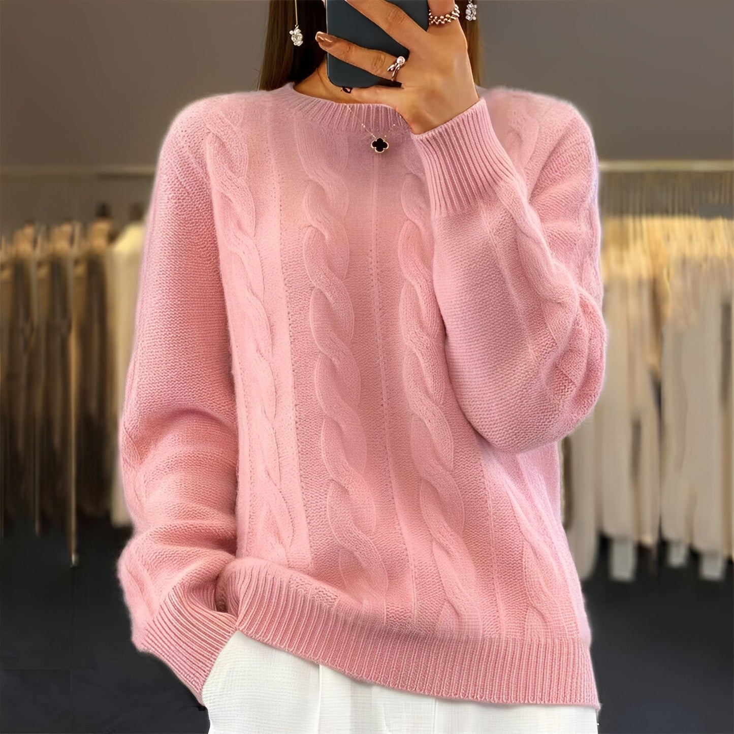 Jasmin - Pulover tricotat elegant pentru femei