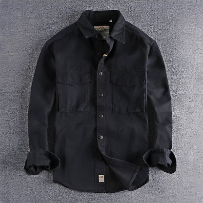 Aamiro - Cămașă casual cu mâneci lungi pentru bărbați