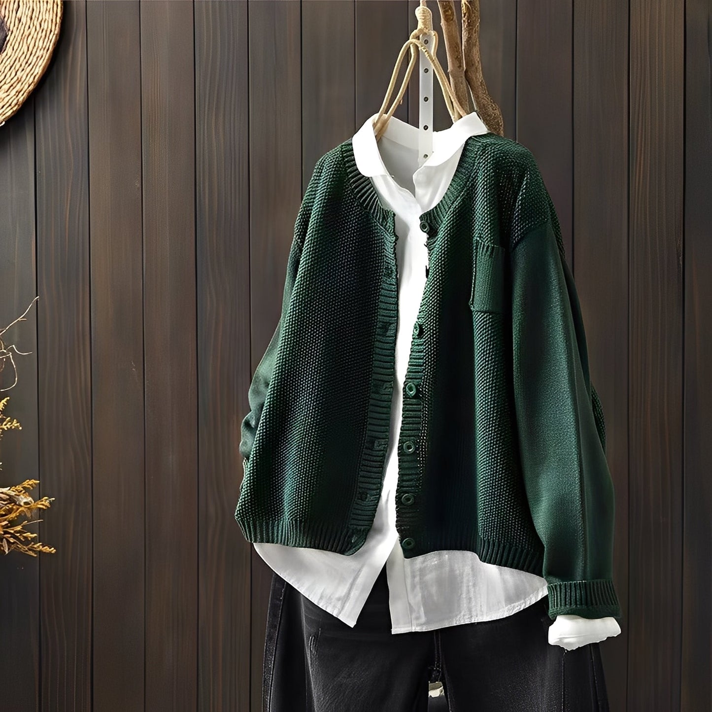 Shanon - Clasică, cardigan cu croială lejeră pentru femei