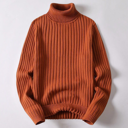 Vincenzo - Elegant Pulover Guler Înalt din Lână Merino