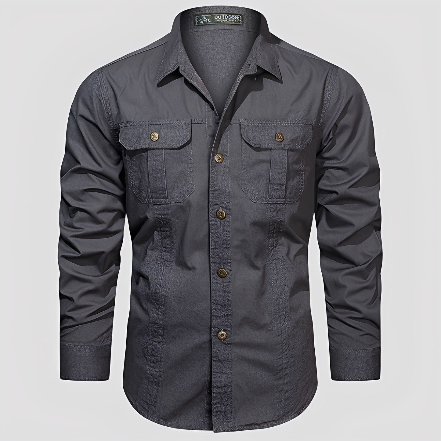 Ranulph - Cămașă Cargo cu Mâneci Lungi pentru Bărbați