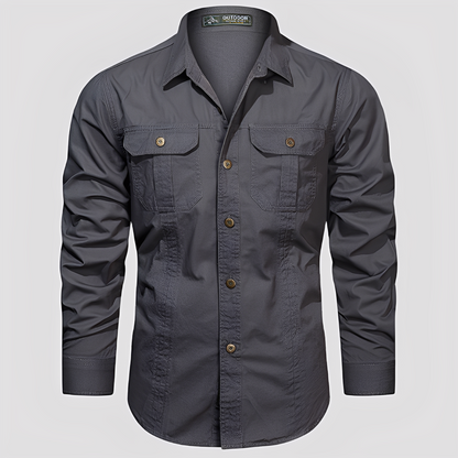 Ranulph - Cămașă Cargo cu Mâneci Lungi pentru Bărbați