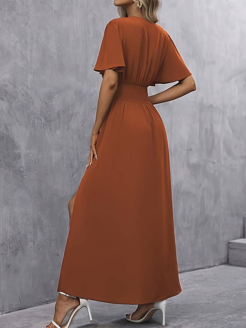 Juliette – Rochie cu guler volan și talie plisată pentru femei