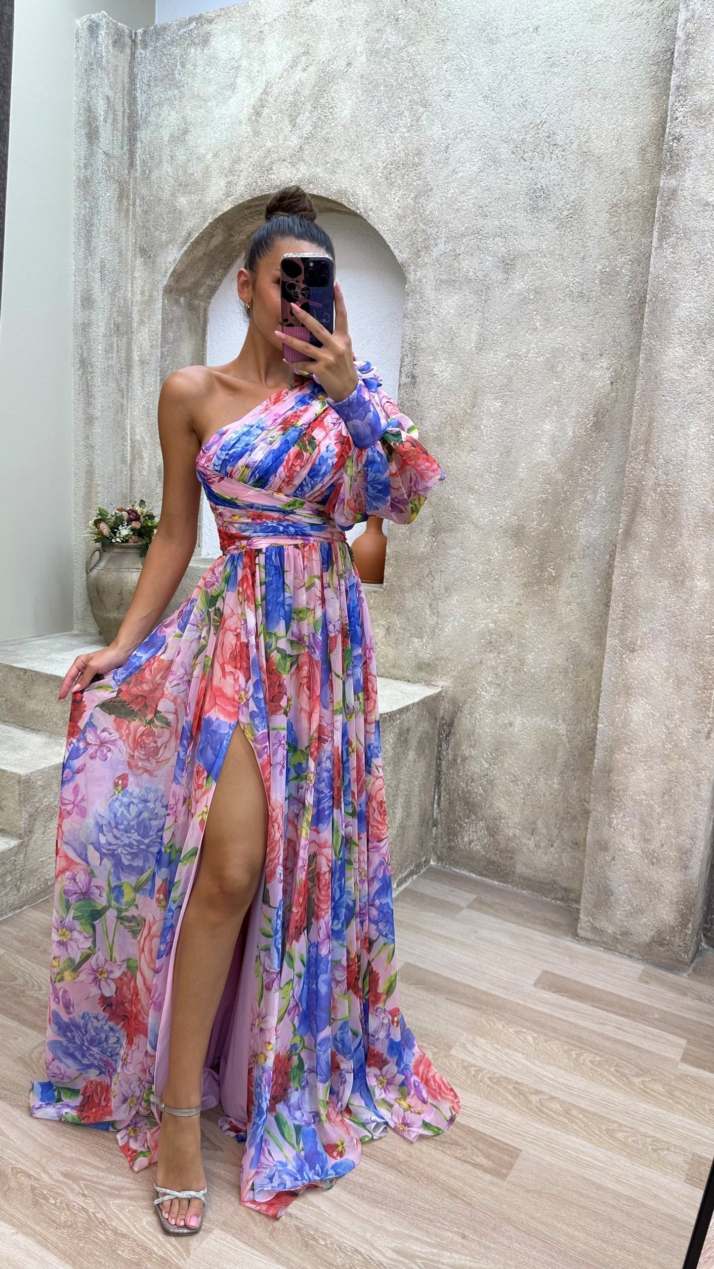 Sylvia - Rochie lejeră de umăr pentru petreceri de vară
