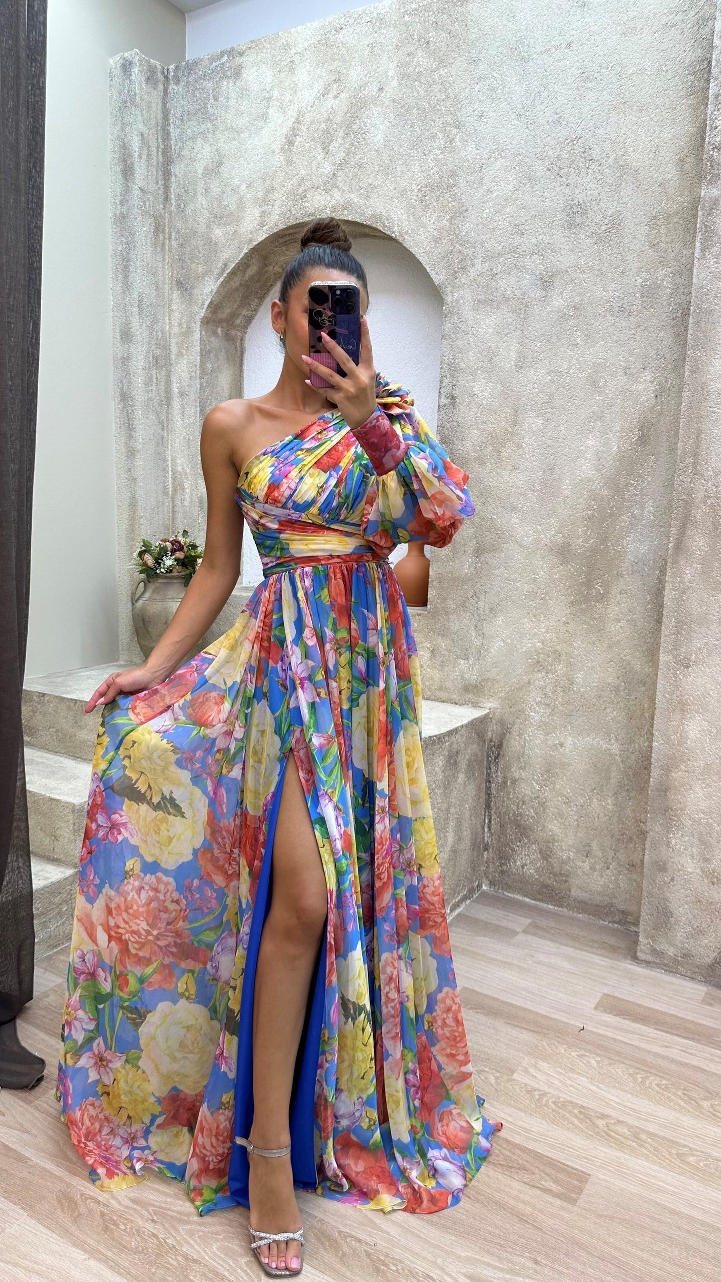 Sylvia - Rochie lejeră de umăr pentru petreceri de vară