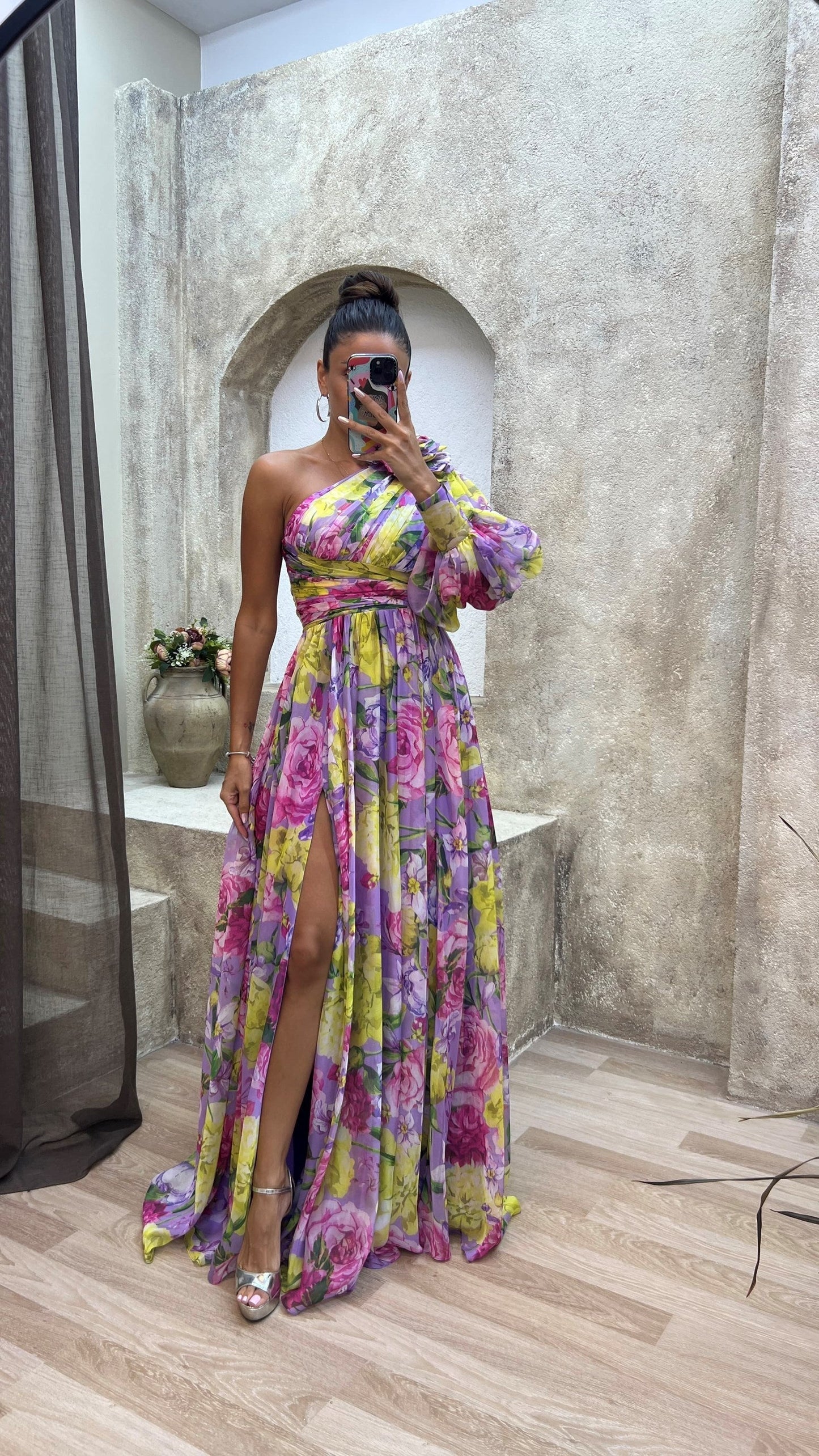 Sylvia - Rochie lejeră de umăr pentru petreceri de vară