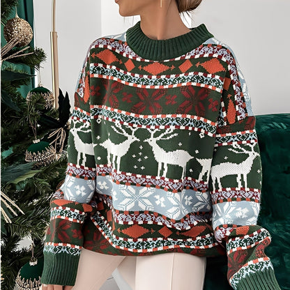 Rosemary - Pulover de Crăciun stilizat și cald pentru femei