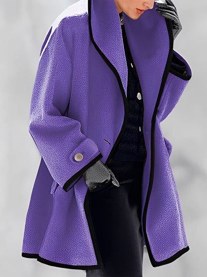 Mikayla - Mantou cald din lână cu glugă pentru dame